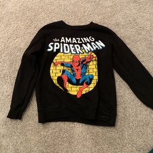 Size Medium Graphic SpiderMan Pullover